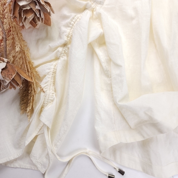 Free People Cream Cold Shoulder Top Sz Xs - Picture 3 of 15